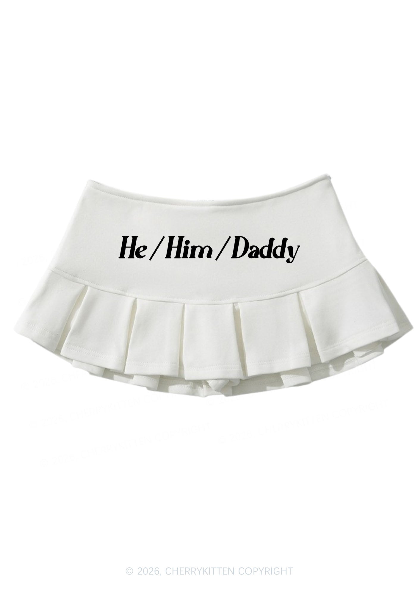 He Him Daddy Pride Y2K Mini Pleated Skirts Cherrykitten