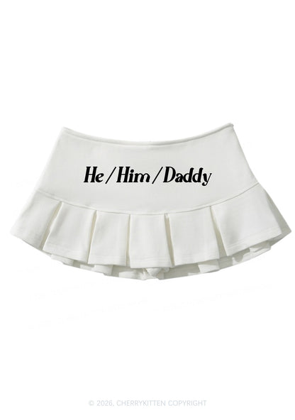 He Him Daddy Pride Y2K Mini Pleated Skirts Cherrykitten