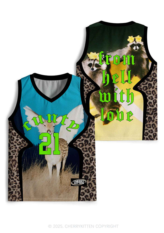 Custom Cunty From Hell With Love Y2K Sport Jersey Tank Cherrykitten