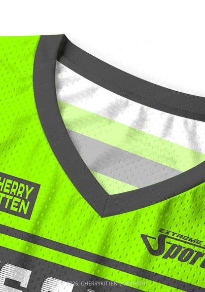 Custom Green Ride A DJ Y2K Sport Jersey Tank Cherrykitten