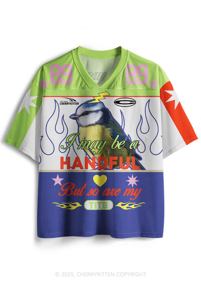 Custom Be A Handful Y2K Sport Jersey Shirts Cherrykitten
