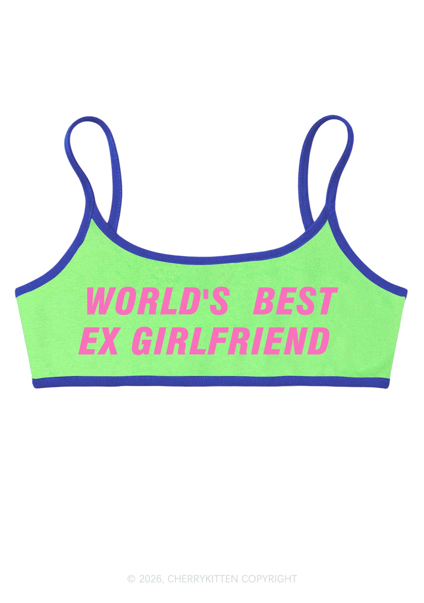 Worlds Best Ex Girlfriend Y2K Super Crop Cami Cherrykitten