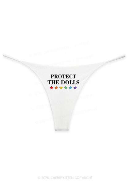 Protect The Dolls Pride Y2K Bikini String Thong Cherrykitten