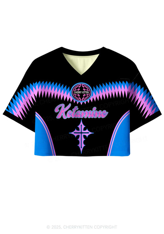 Custom Back Ketamxxe Cross Y2K Crop Sport Jersey Shirts Cherrykitten