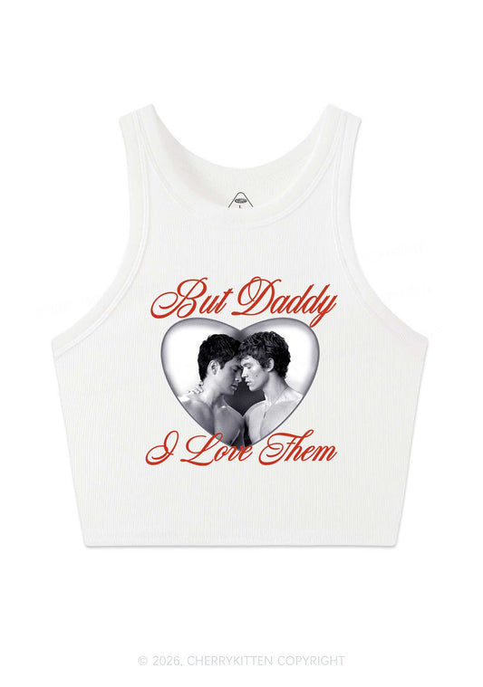 Retro But Daddy I Love Them HR Y2K Crop Tank Top Cherrykitten