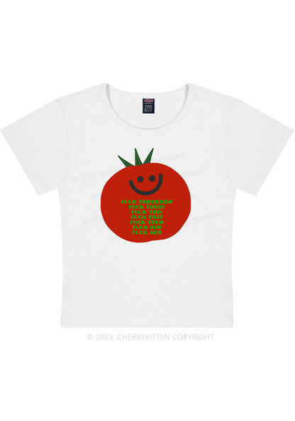 Curvy Fxxk Tomorrow Y2K Baby Tee Cherrykitten