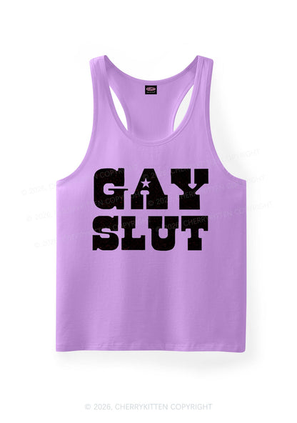 Gay Slxt Pride Y2K Men Racerback Tank Top Cherrykitten