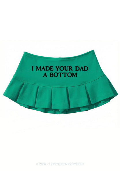 Made Your Dad A Bottom Pride Y2K Mini Pleated Skirts Cherrykitten