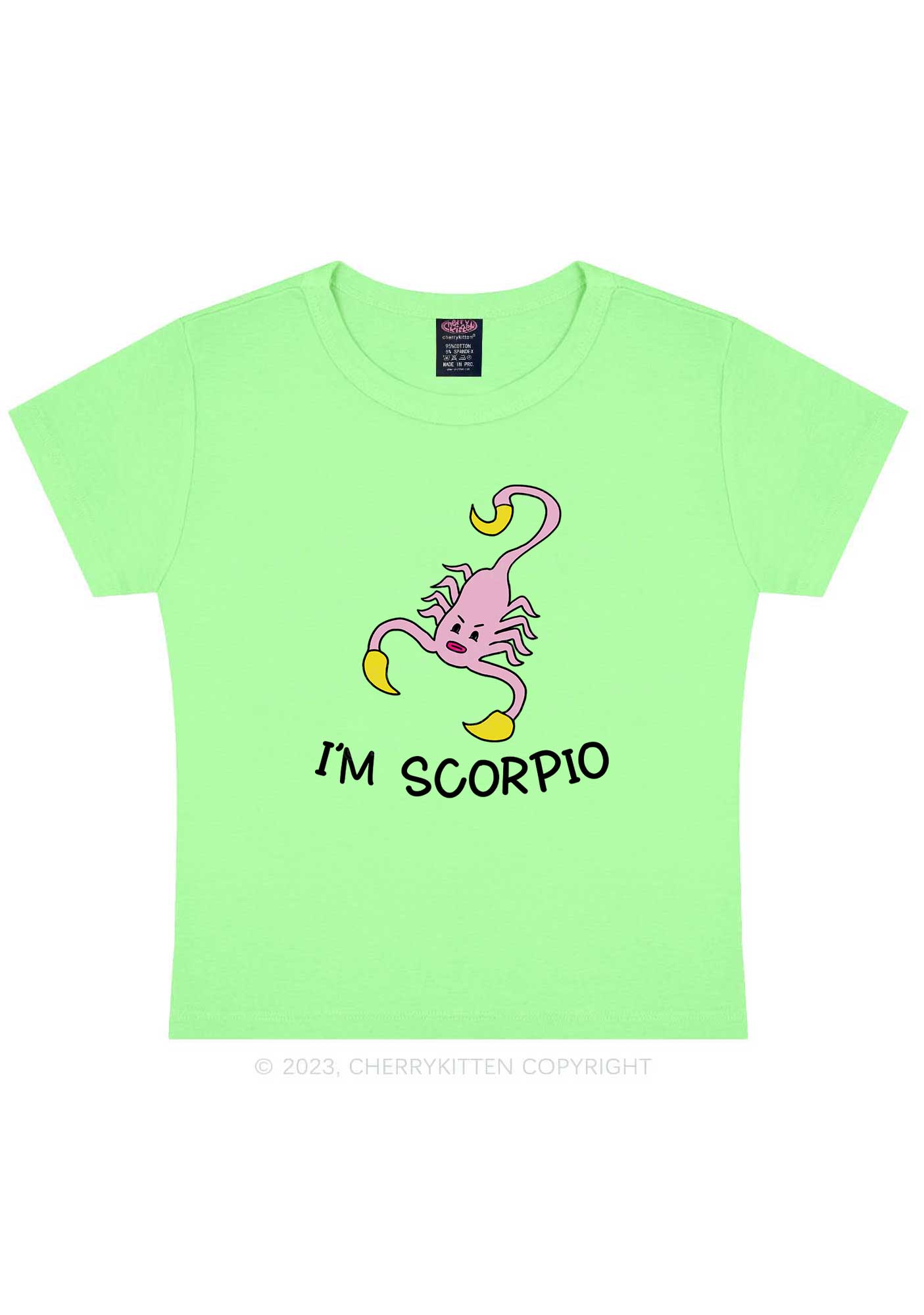 I'm Scorpio Y2K Baby Tee Cherrykitten