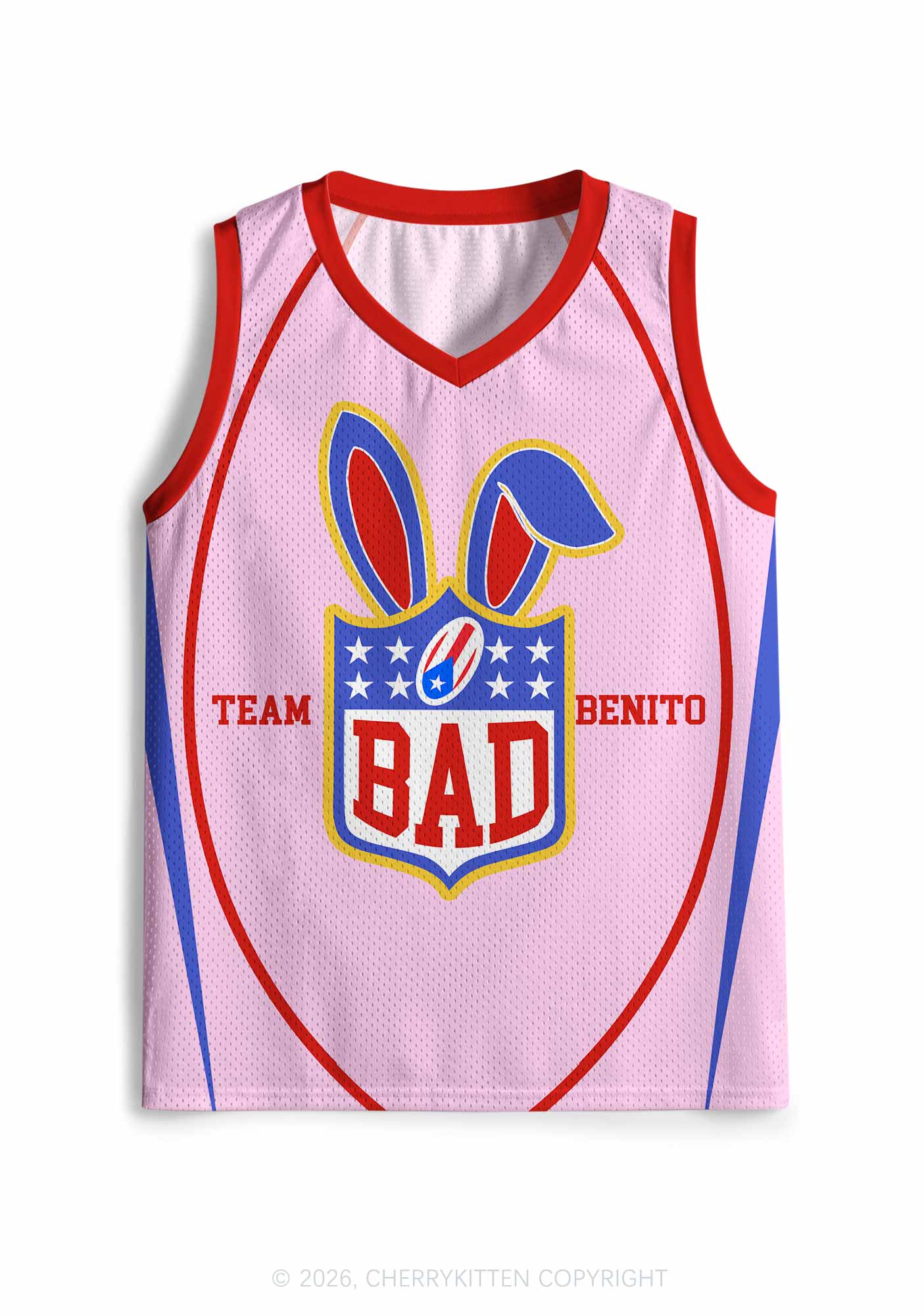 Pink Football Bunny Y2K Sport Jersey Tank Cherrykitten