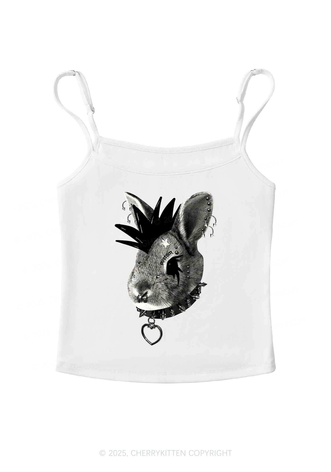Custom Punk Pet Y2K Spaghetti Strap Cami Cherrykitten