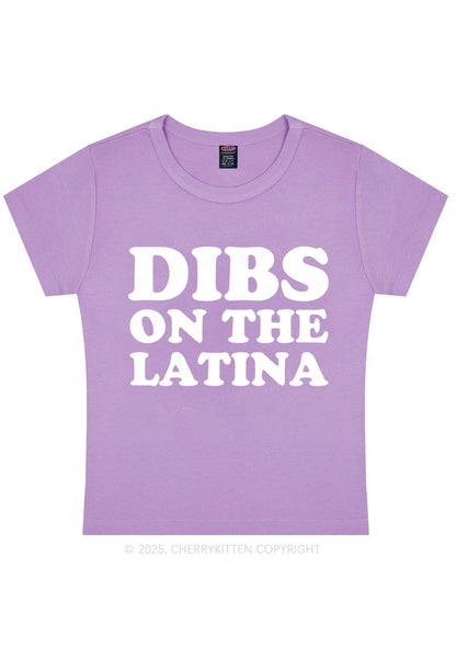 Dibs On The Latina Y2K Baby Tee Cherrykitten