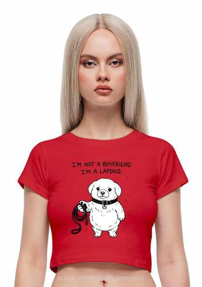 Im A Lapdog Y2K Baby Tee Cherrykitten