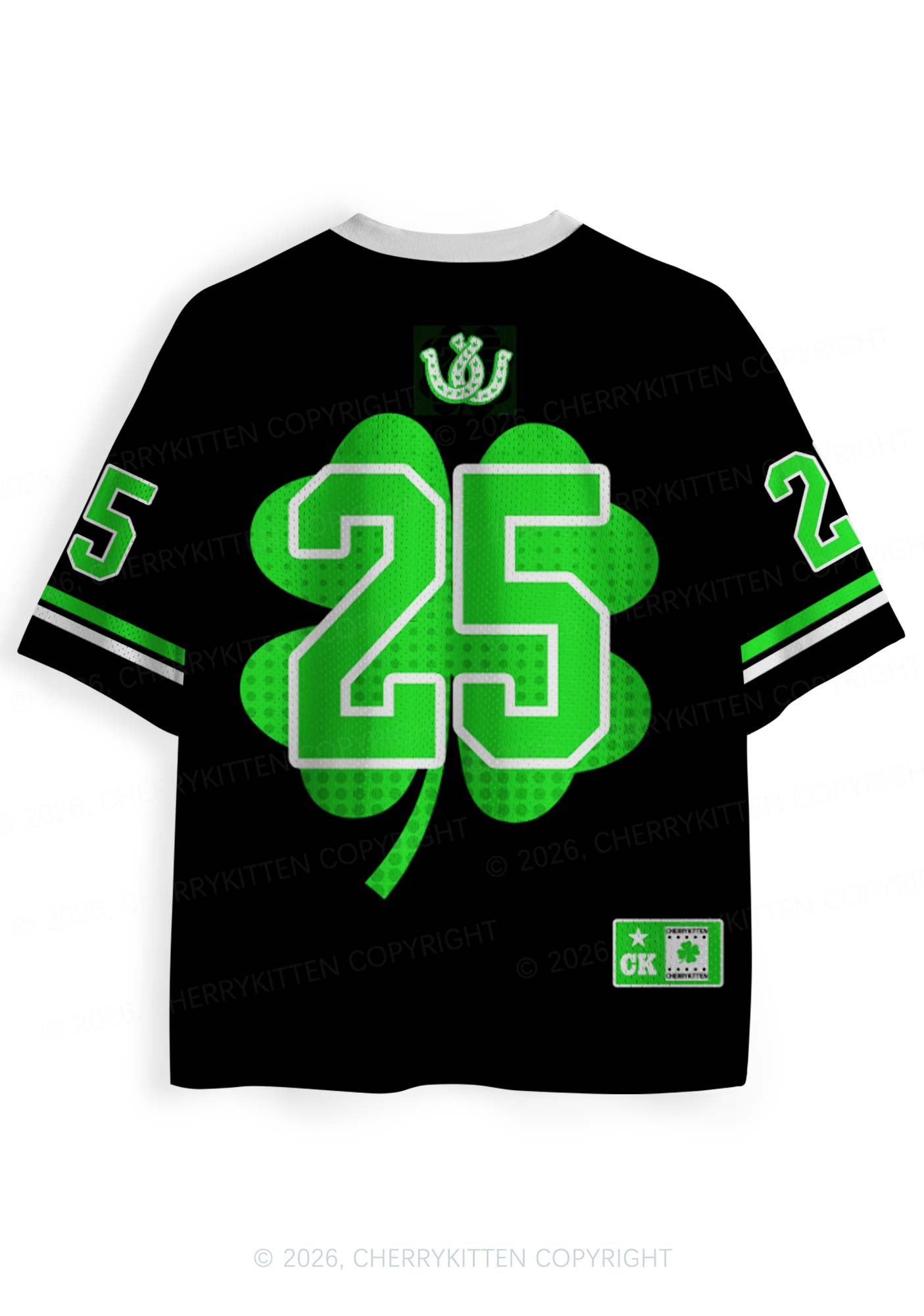 Custom Lucky Horseshoe St Patricks Y2K Sport Jersey Shirts Cherrykitten