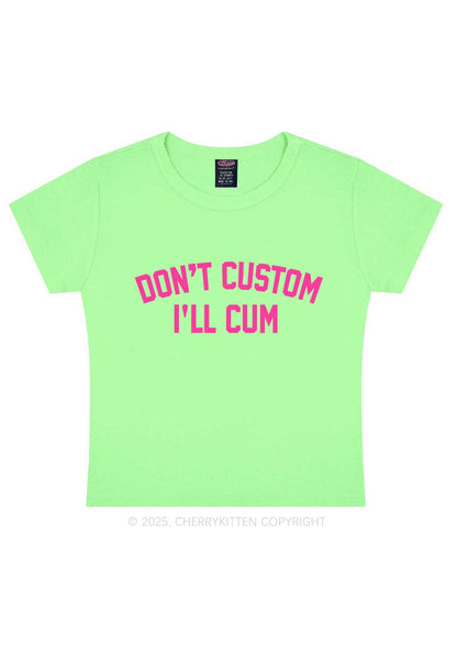 Dont Custom Y2K Baby Tee Cherrykitten