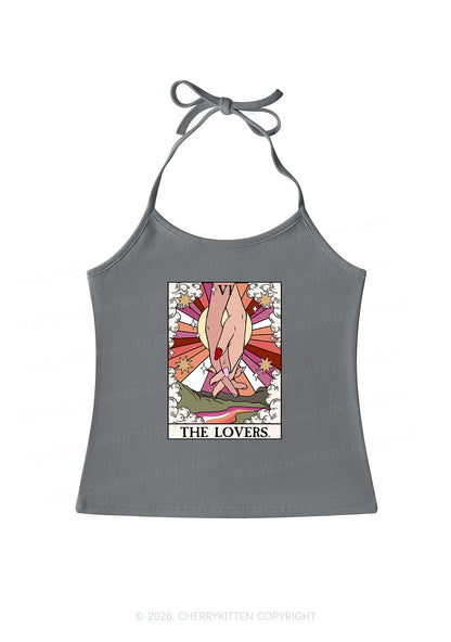 The Lesbian Lovers Pride Y2K Halter Neck Cami Cherrykitten