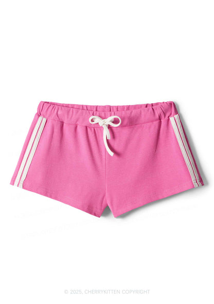 Plain Y2K Drawstring Mini Shorts Cherrykitten