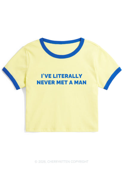 Never Met A Man Y2K Ringer Tee Cherrykitten