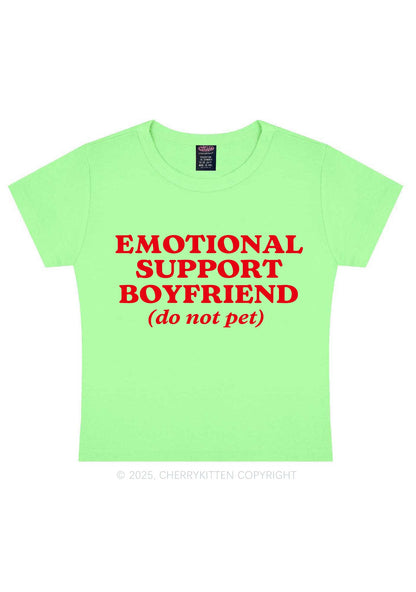 Emotional Support Boyfriend Valentine's Day Y2K Baby Tee Cherrykitten