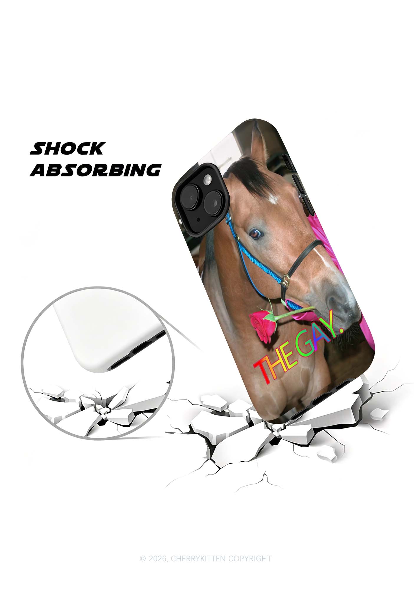 The Gay Horse Y2K Phone Case Cherrykitten