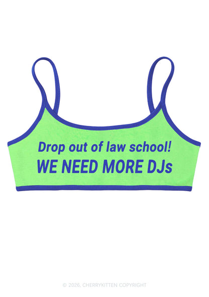 We Need More Djs Y2K Super Crop Cami Cherrykitten