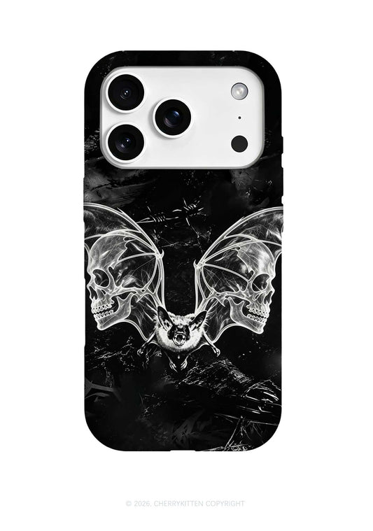 Halloween Bat Skeleton Wings Y2K Phone Case Cherrykitten