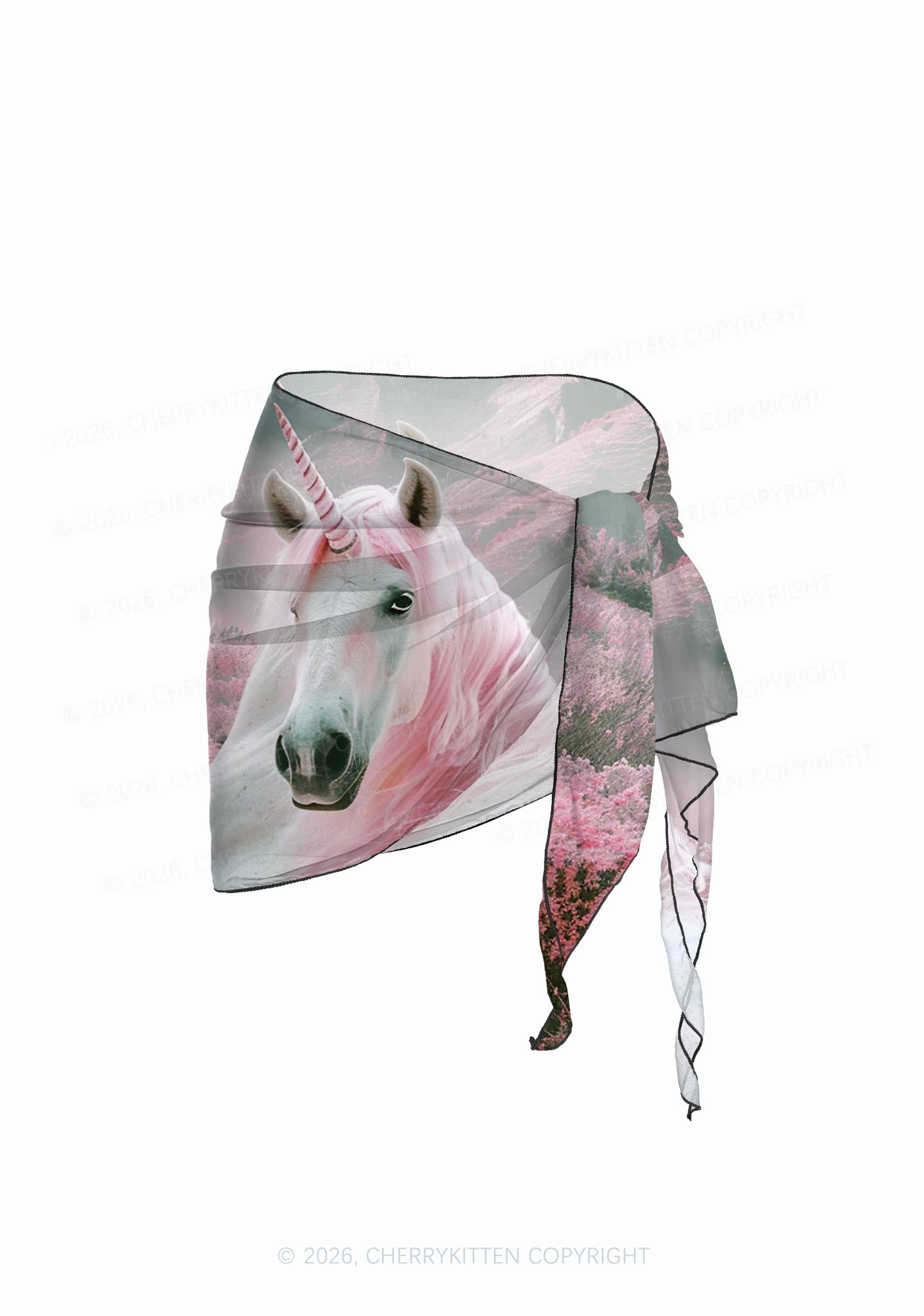 Pink Hair Unicorn Pride Y2K Print Bikini Set Cherrykitten