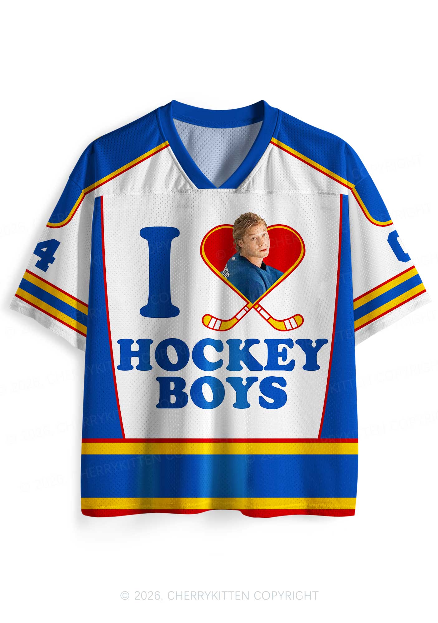 I Love Hockey Boy GG Y2K Sport Jersey Shirts Cherrykitten