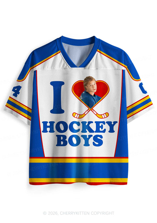 I Love Hockey Boy GG Y2K Sport Jersey Shirts Cherrykitten