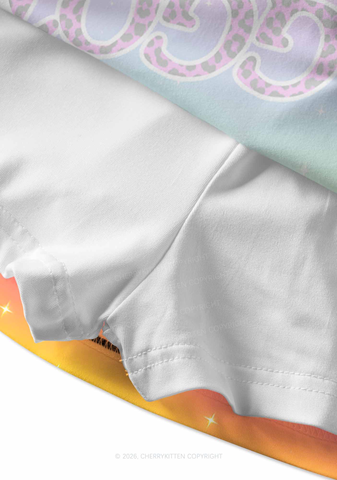 Rainbow Faggot Pride Y2K Print Mini Skirt Cherrykitten