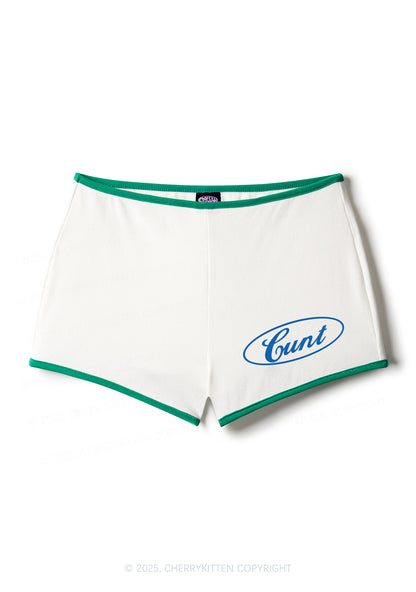 Oval Cxxt Y2K Contrast Mini Shorts Cherrykitten