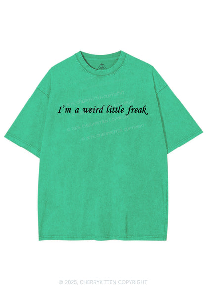 Weird Little Freak Y2K Shirts Washed Tee Cherrykitten