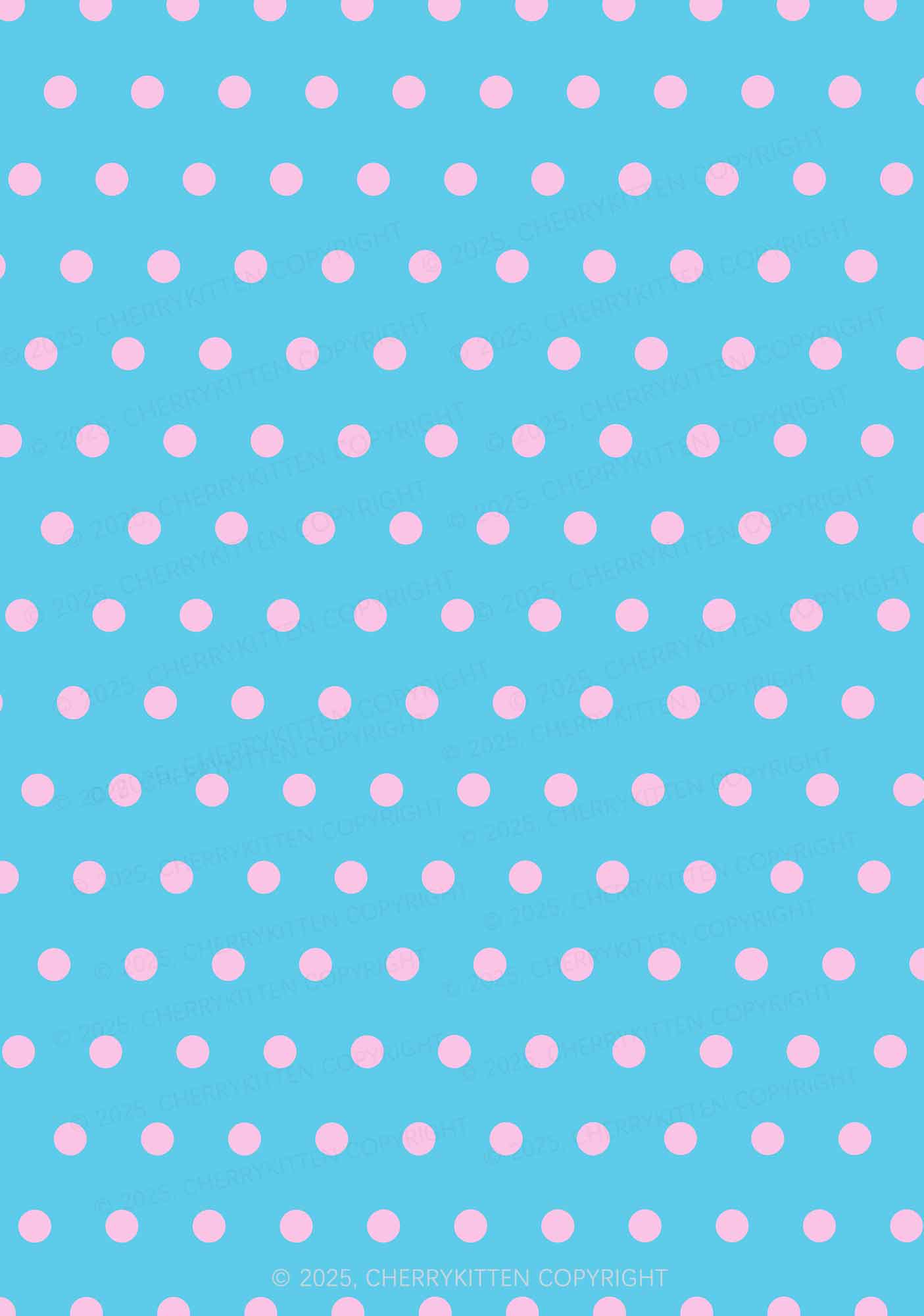 Blue And Pink Dots Y2K Print Bikini Set Cherrykitten