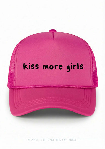 Kiss More Girls Pride Y2K Trucker Hat Cherrykitten