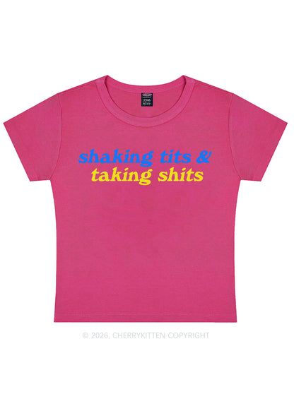 Shaking Txts Taking Shxts Y2K Baby Tee Cherrykitten