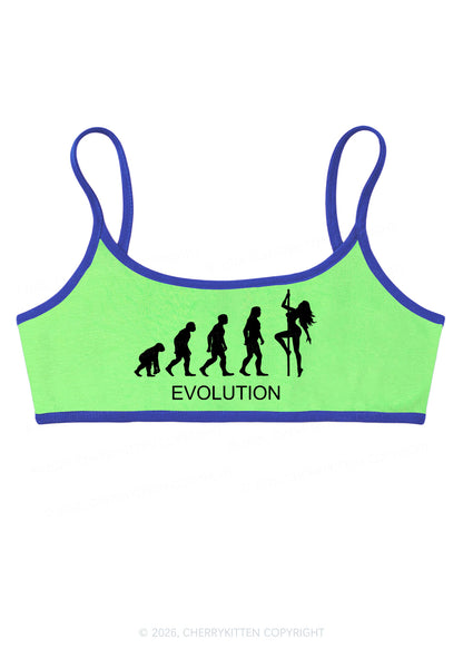 Evolution Pole Dancer Silhouette Y2K Super Crop Cami Cherrykitten