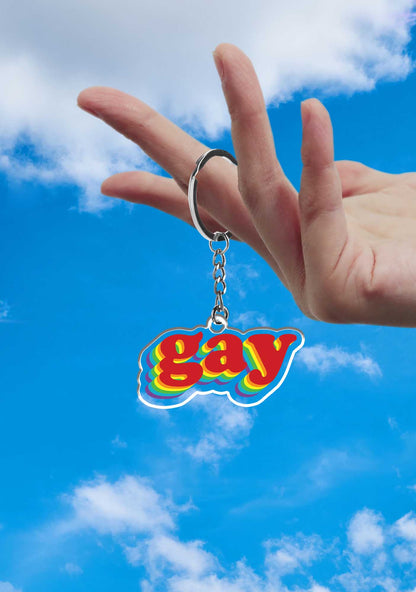 Rainbow Gay 1Pc Y2K Keychain Cherrykitten