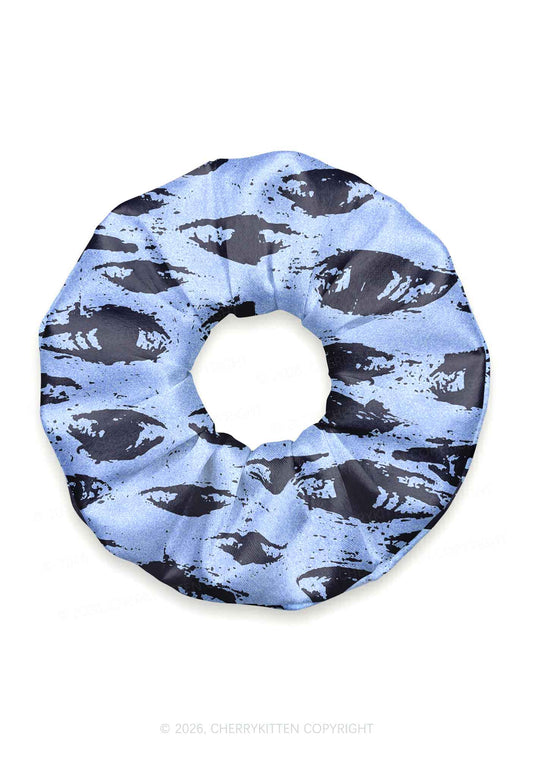 Eyes In The Blue Y2K Hair Scrunchie Cherrykitten