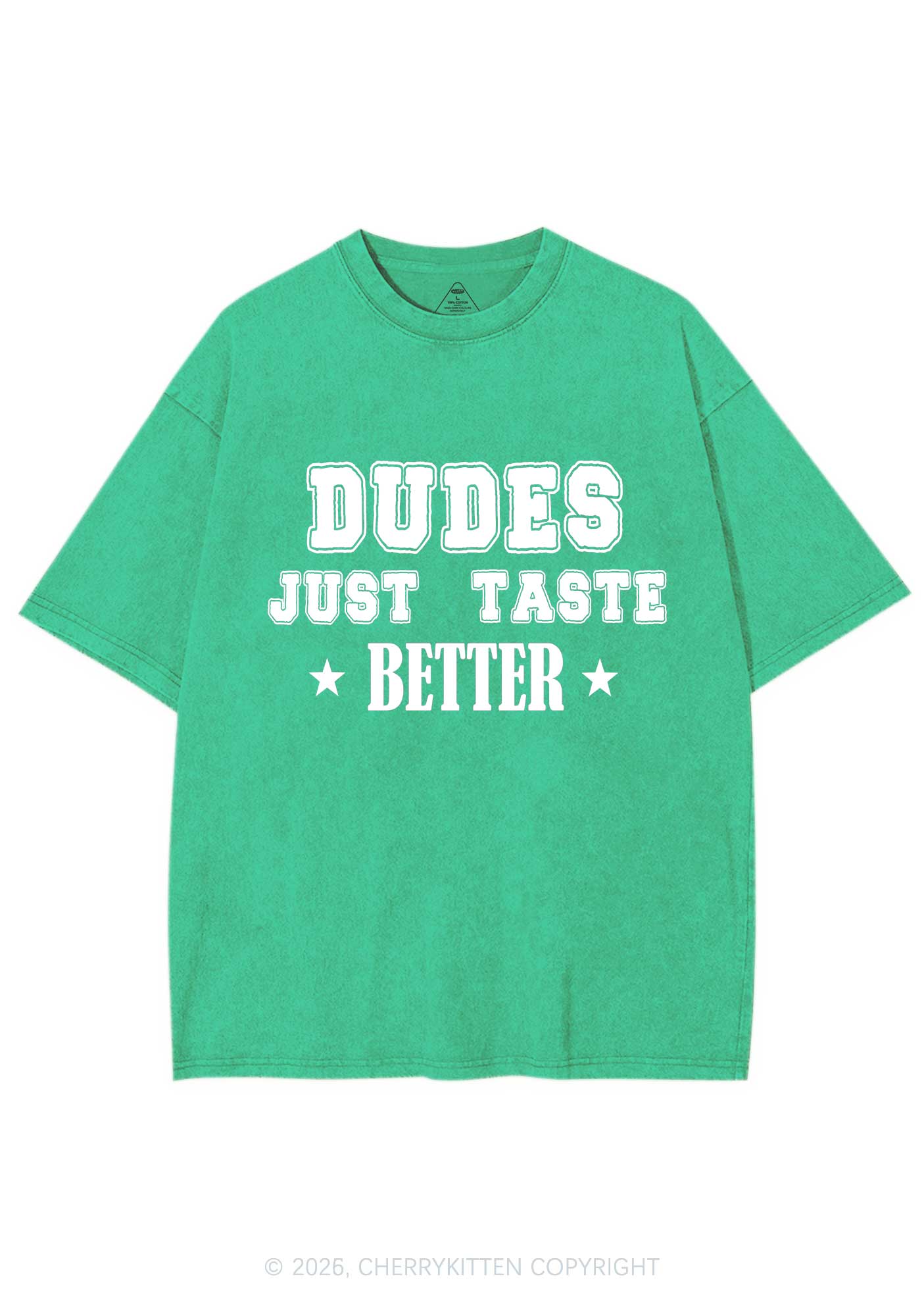 Dudes Just Taste Better Pride Y2K Shirts Washed Tee Cherrykitten