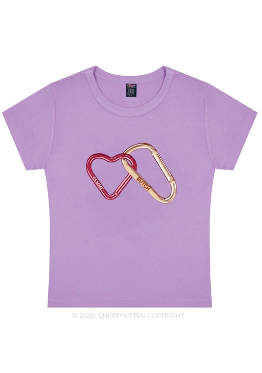 Femme Butch Y2K Baby Tee Cherrykitten