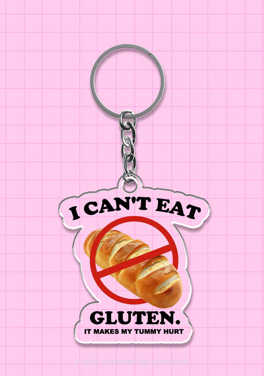 I Cant Eat Gluten 1Pc Y2K Keychain Cherrykitten