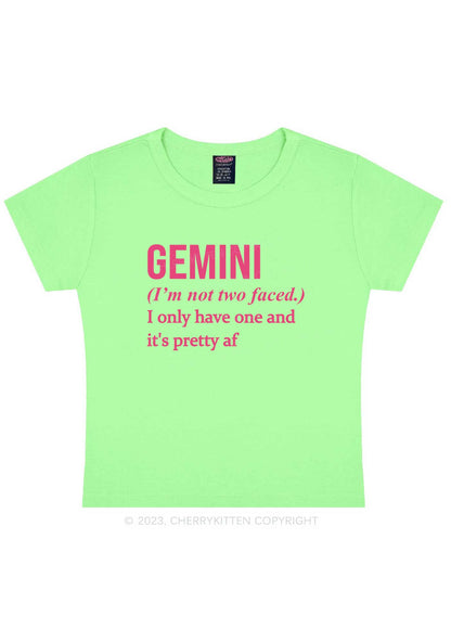 Pretty Gemini Y2K Baby Tee Cherrykitten