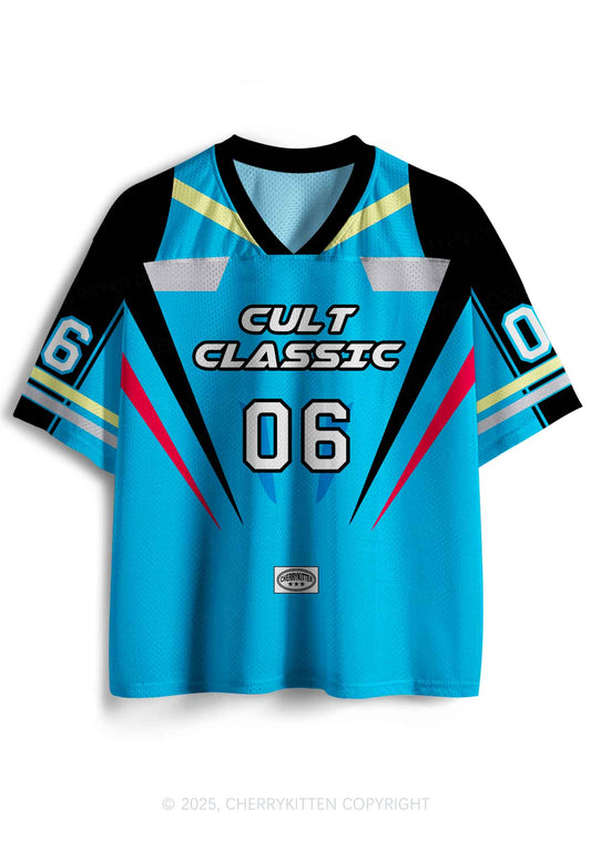 Custom Blue Cult Classic Y2K Sport Jersey Shirts Cherrykitten