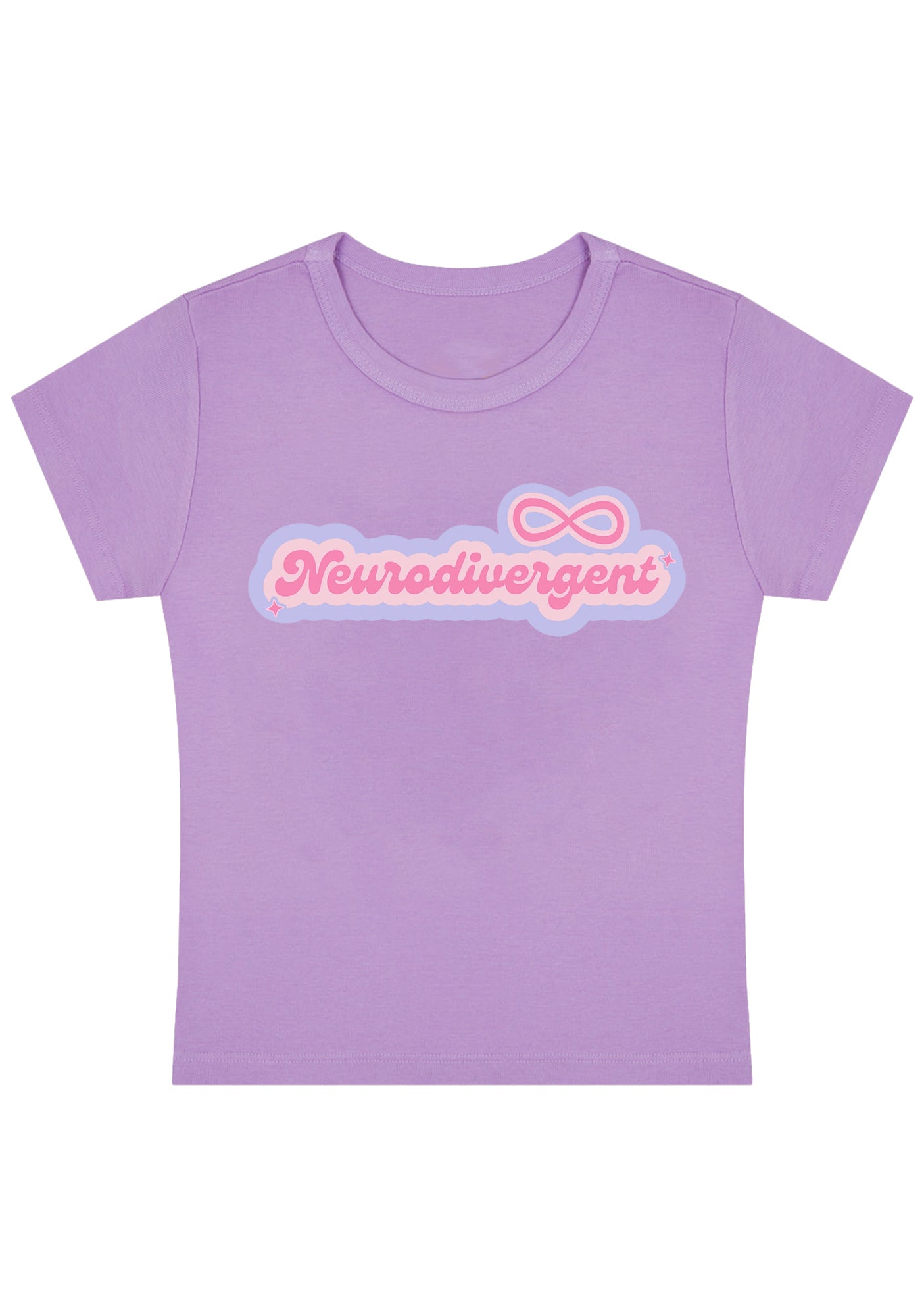 Neurodivergent Y2K Baby Tee