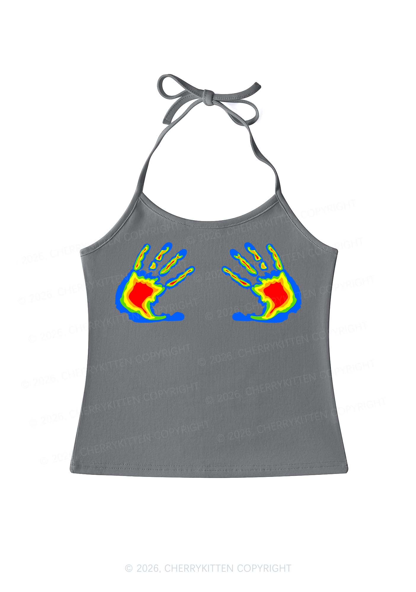 Thermal Hands Y2K Halter Neck Cami Cherrykitten
