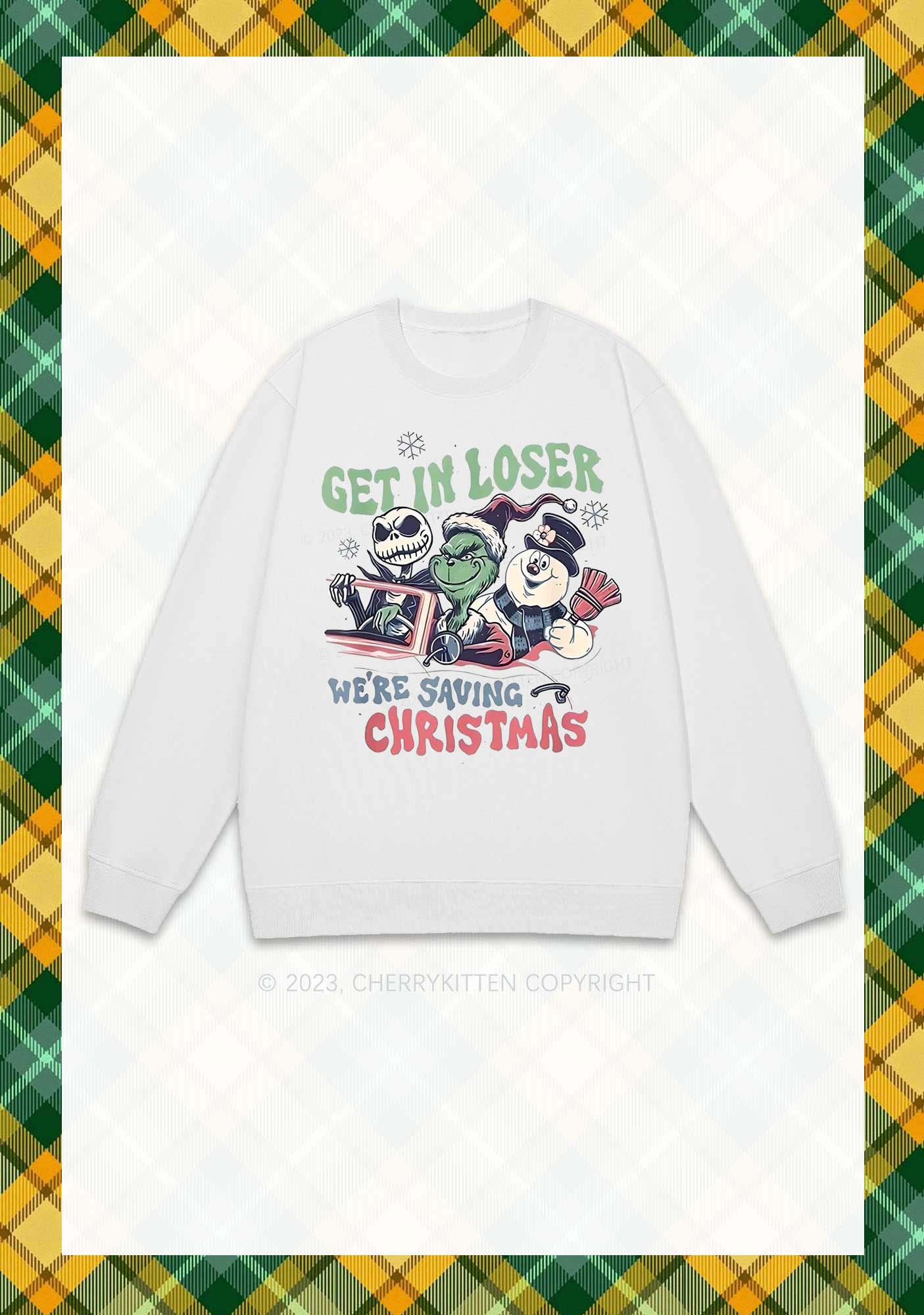 We're Saving Christmas Y2K Sweatshirt Cherrykitten