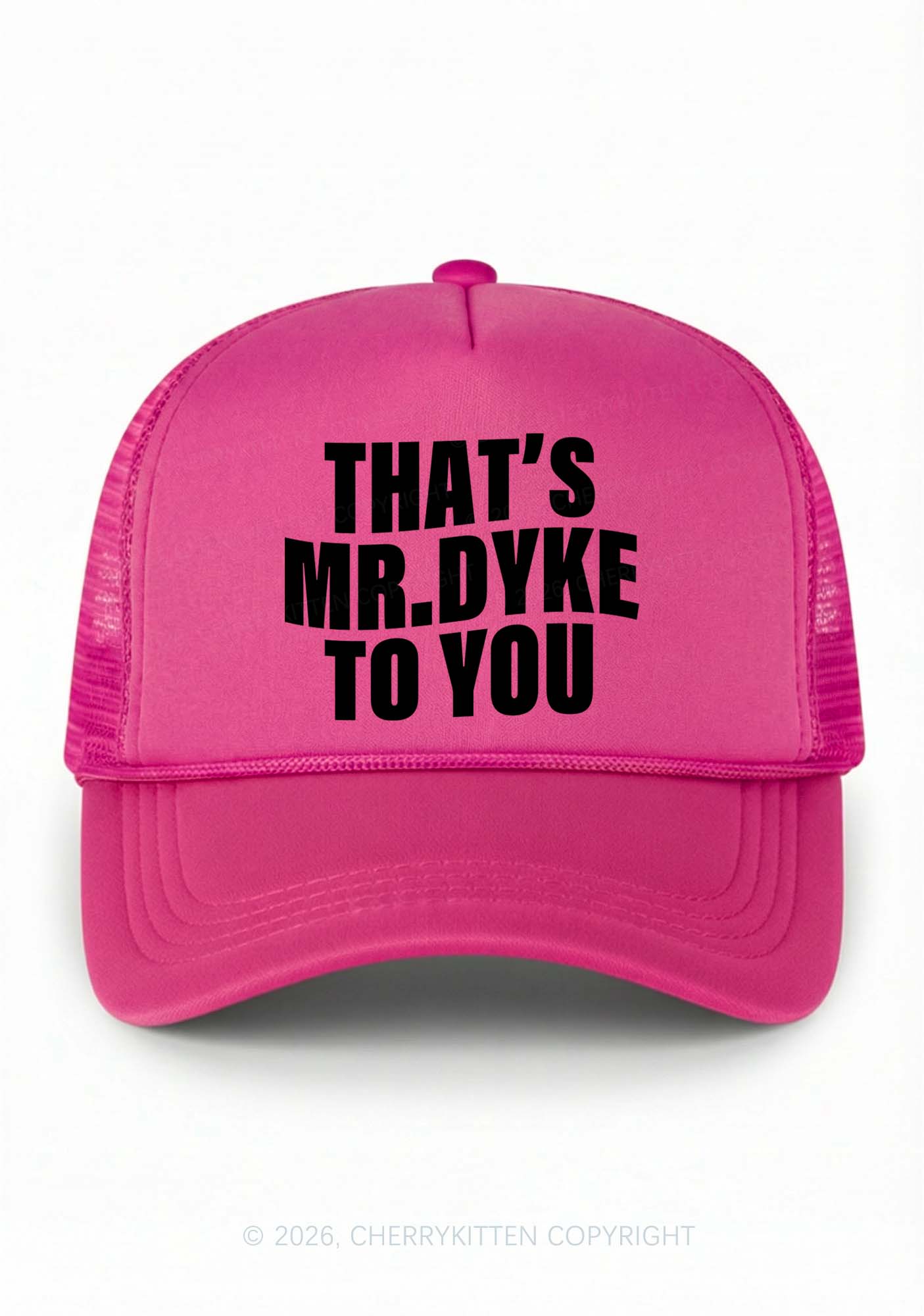 Thats Mr Dyke Pride Y2K Trucker Hat Cherrykitten