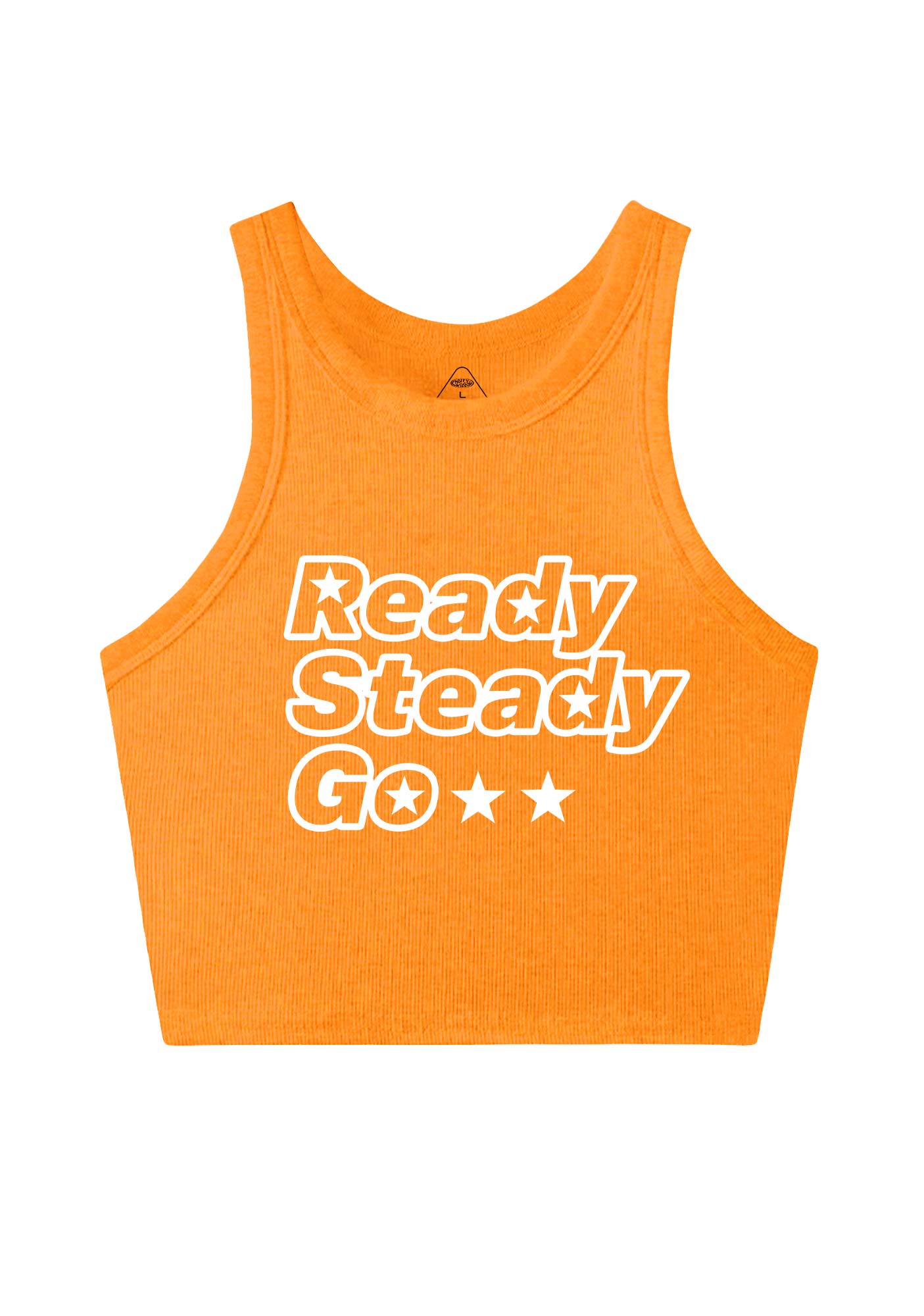 Ready Steady Go Y2K Crop Tank Top Cherrykitten