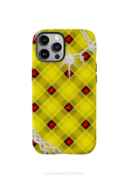 Star Chain and Hearts Y2K Phone Case Cherrykitten
