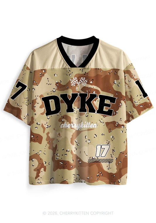 Dyke Camouflage Pride Y2K Sport Jersey Shirts Cherrykitten